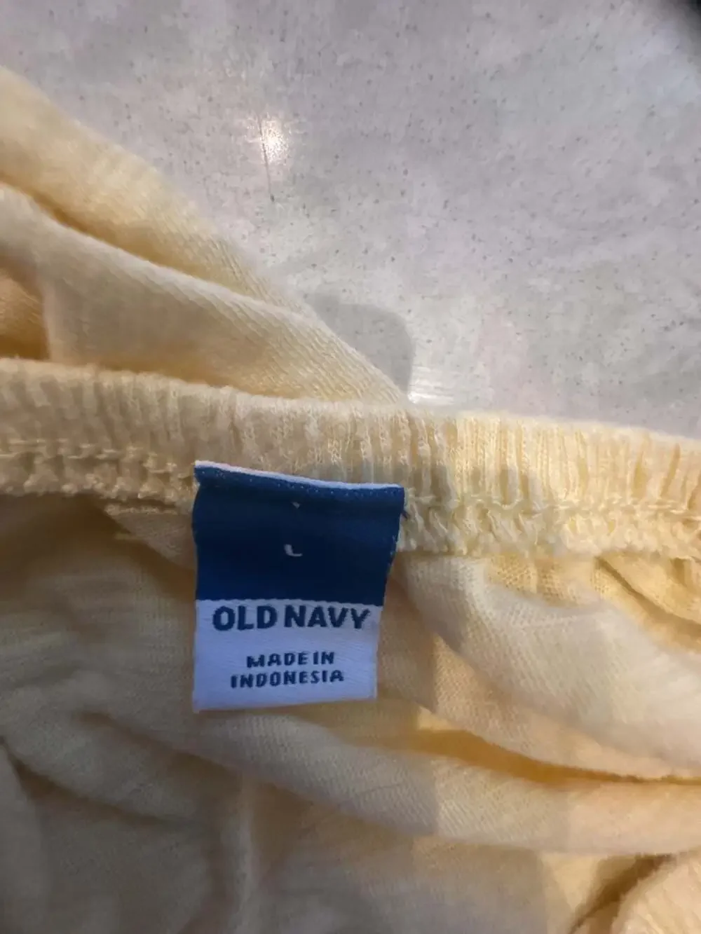 Old Navy Women's Yellow Puff Sleeve Off-The-Shoulder Cotton Top Size Large